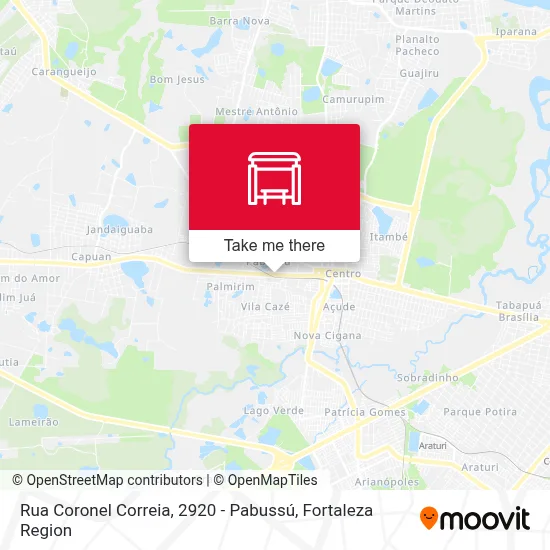 Rua Coronel Correia, 2920 - Pabussú map