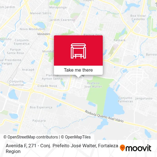 Avenida F, 271 - Conj. Prefeito José Walter map