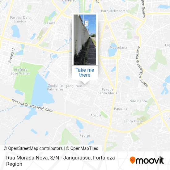 Rua Morada Nova, S / N - Jangurussu map