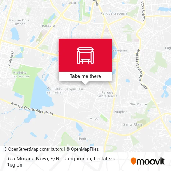 Rua Morada Nova, S / N - Jangurussu map