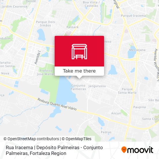 Rua Iracema | Depósito Palmeiras - Conjunto Palmeiras map
