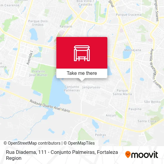 Rua Diadema, 111 - Conjunto Palmeiras map