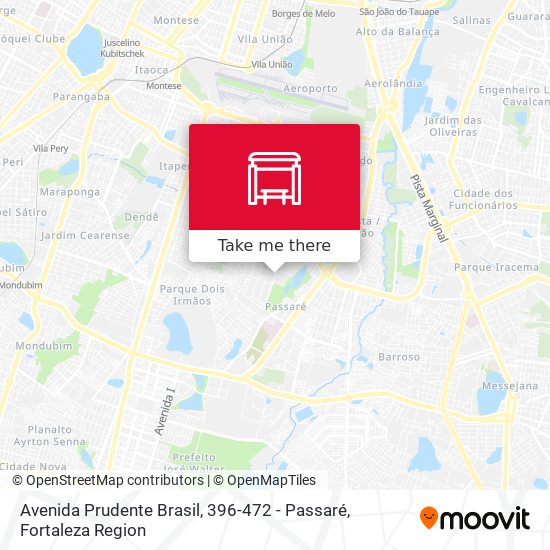 Avenida Prudente Brasil, 396-472 - Passaré map