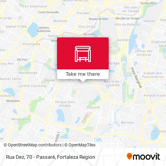 Rua Dez, 70 - Passaré map