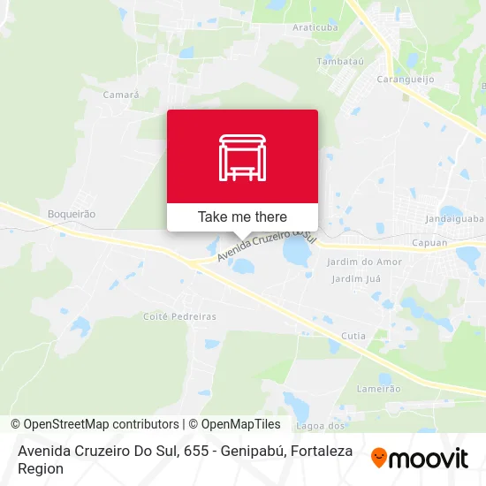 Avenida Cruzeiro Do Sul, 655 - Genipabú map