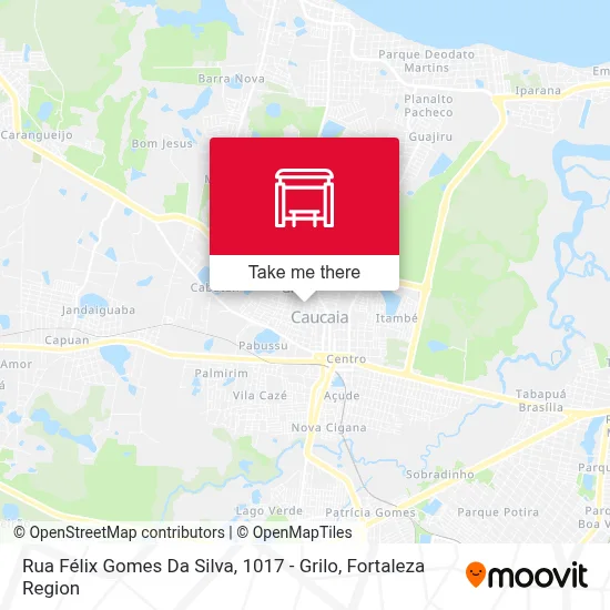 Rua Félix Gomes Da Silva, 1017 - Grilo map