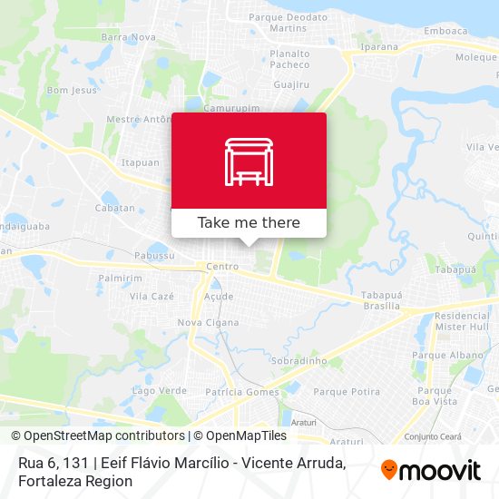 Rua 6, 131 | Eeif Flávio Marcílio - Vicente Arruda map