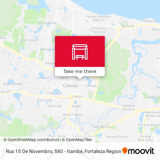 Rua 15 De Novembro, 580 - Itambé map