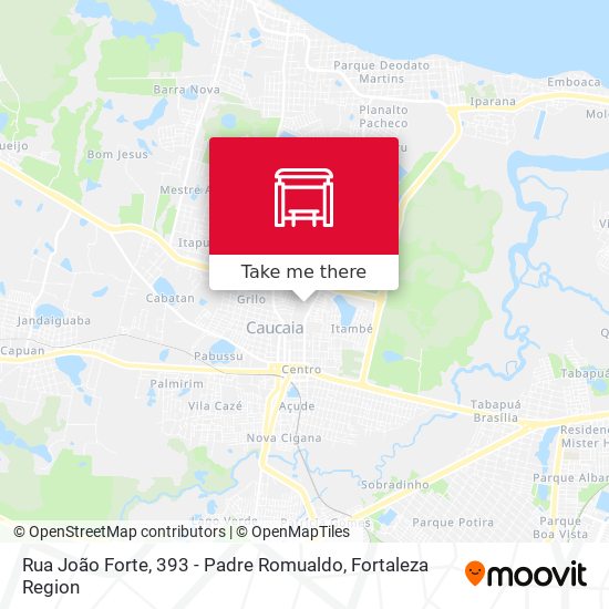 Rua João Forte, 393 - Padre Romualdo map