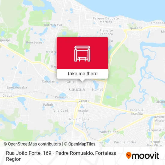 Rua João Forte, 169 - Padre Romualdo map