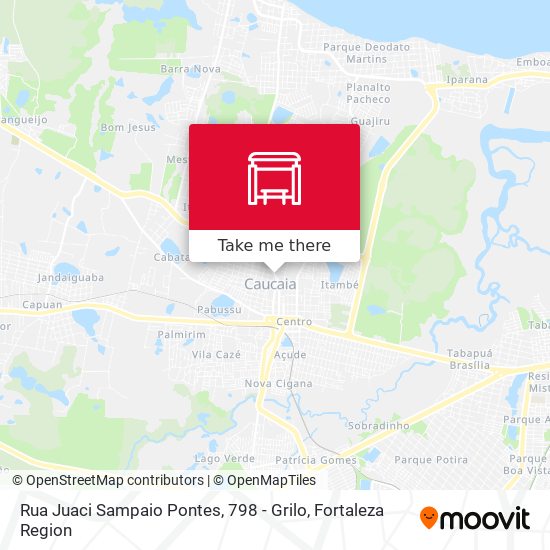 Rua Juaci Sampaio Pontes, 798 - Grilo map