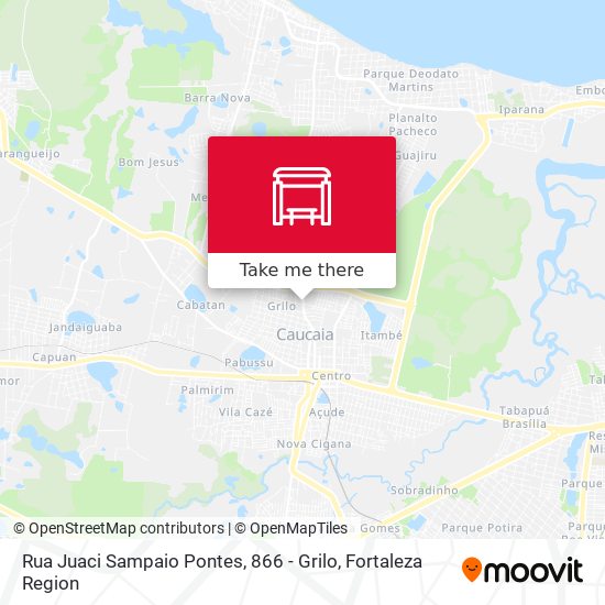 Rua Juaci Sampaio Pontes, 866 - Grilo map