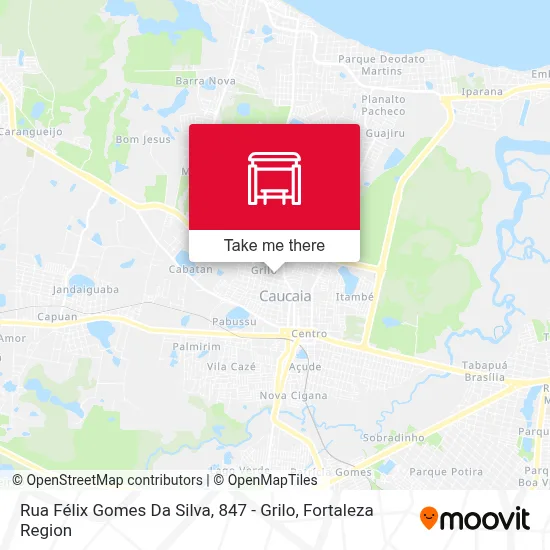 Rua Félix Gomes Da Silva, 847 - Grilo map