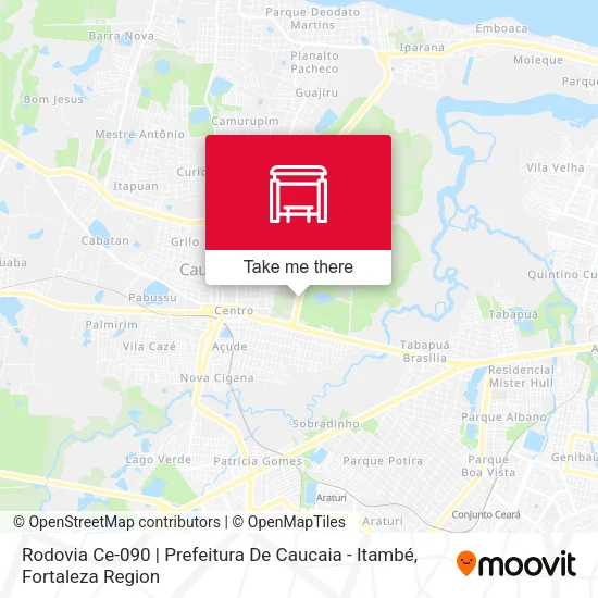 Rodovia Ce-090 | Prefeitura De Caucaia - Itambé map