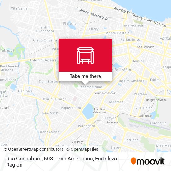 Rua Guanabara, 503 - Pan Americano map