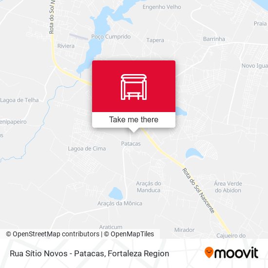 Rua Sítio Novos - Patacas map