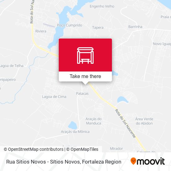 Rua Sitios Novos - Sítios Novos map