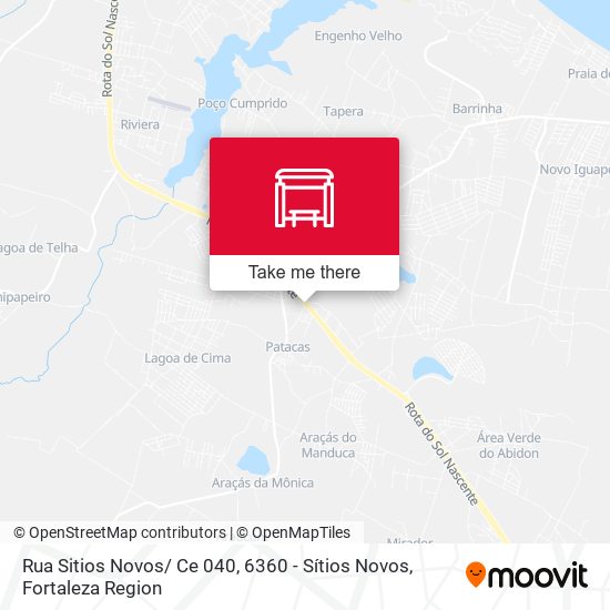 Rua Sitios Novos/ Ce 040, 6360 - Sítios Novos map