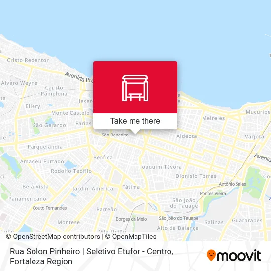 Rua Solon Pinheiro | Seletivo Etufor - Centro map