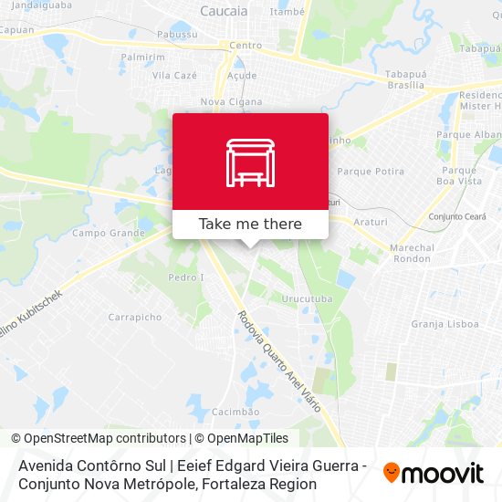 Avenida Contôrno Sul | Eeief Edgard Vieira Guerra - Conjunto Nova Metrópole map