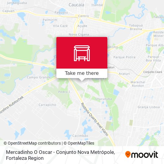 Mercadinho O Oscar - Conjunto Nova Metrópole map