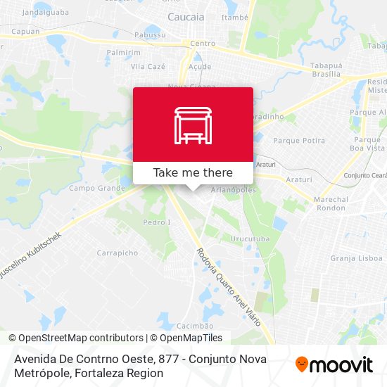 Avenida De Contrno Oeste, 877 - Conjunto Nova Metrópole map