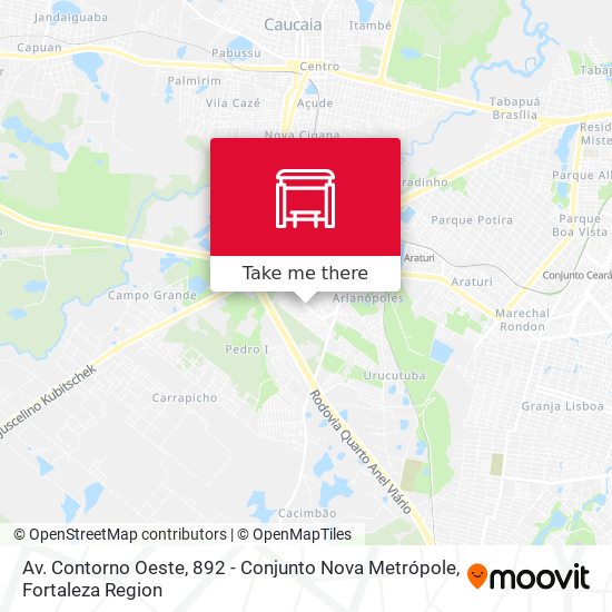 Av. Contorno Oeste, 892 - Conjunto Nova Metrópole map