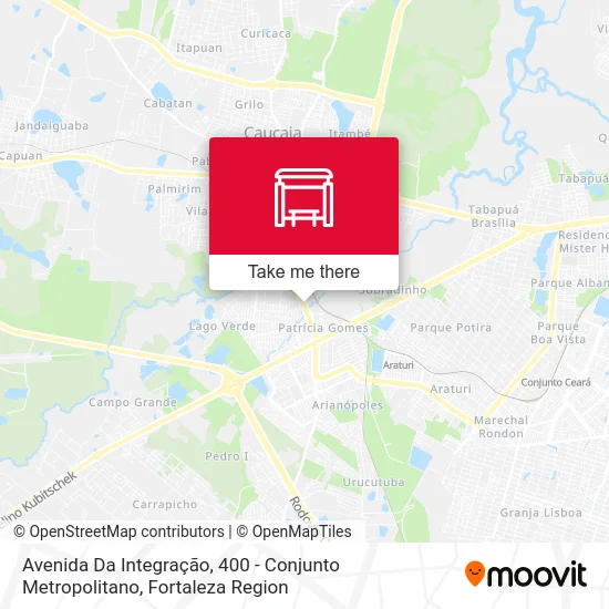 Avenida Da Integração, 400 - Conjunto Metropolitano map