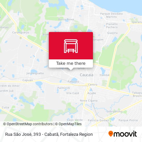Rua São José, 393 - Cabatã map
