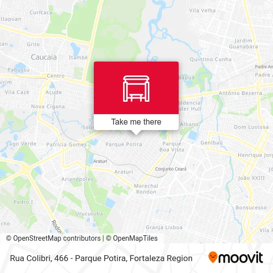 Rua Colibri, 466 - Parque Potira map
