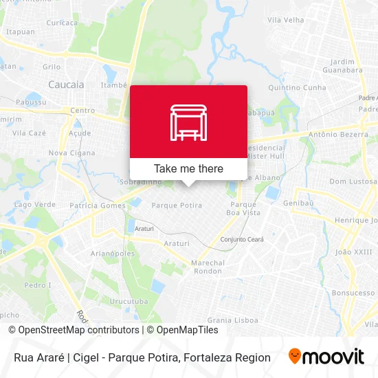 Rua Araré | Cigel - Parque Potira map