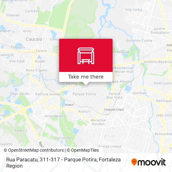 Mapa Rua Paracatu, 311-317 - Parque Potira