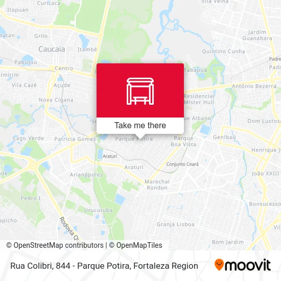 Rua Colibri, 844 - Parque Potira map