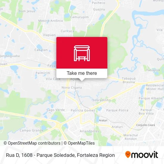 Rua D, 1608 - Parque Soledade map