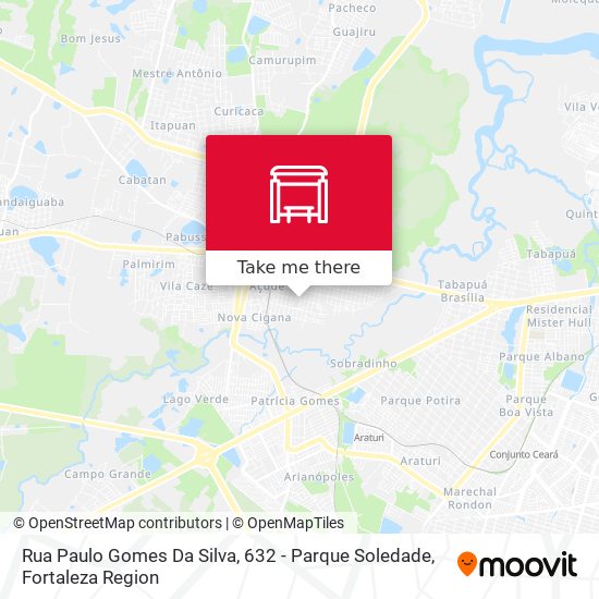 Rua Paulo Gomes Da Silva, 632 - Parque Soledade map