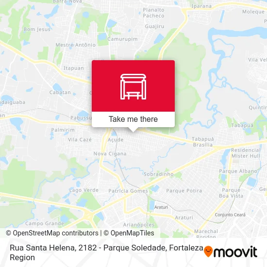 Rua Santa Helena, 2182 - Parque Soledade map