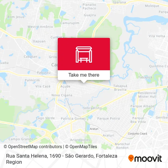 Rua Santa Helena, 1690 - São Gerardo map