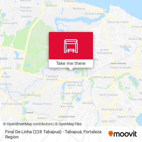 Final De Linha (228 Tabapuá) - Tabapuá map