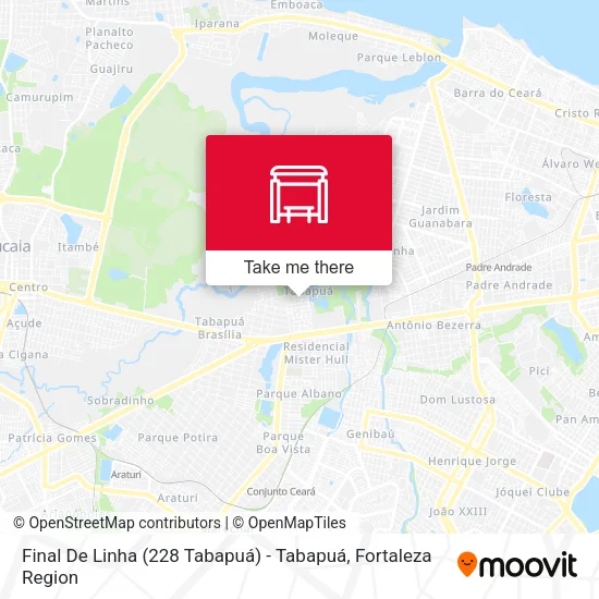 Final De Linha (228 Tabapuá) - Tabapuá map