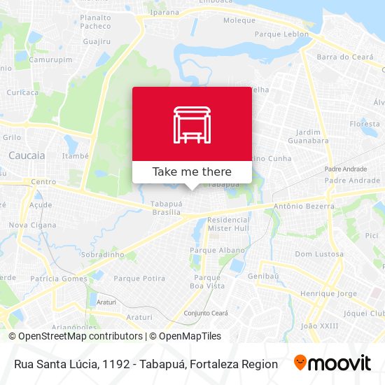 Rua Santa Lúcia, 1192 - Tabapuá map