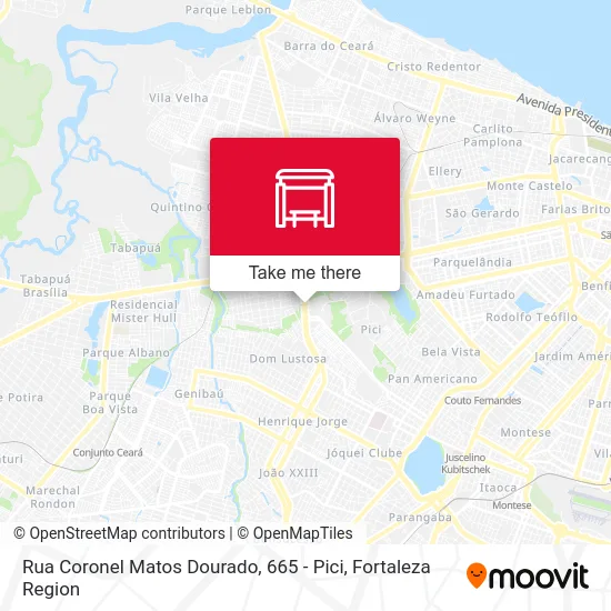 Rua Coronel Matos Dourado, 665 - Pici map