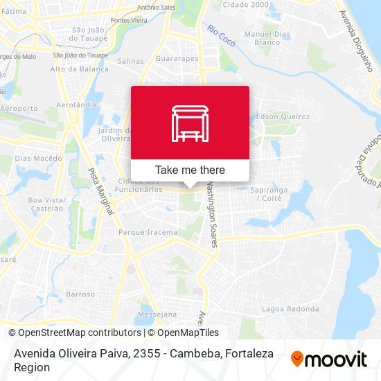 Avenida Oliveira Paiva, 2355 - Cambeba map