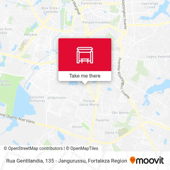 Rua Gentilandia, 135 - Jangurussu map