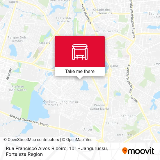 Rua Francisco Alves Ribeiro, 101 - Jangurussu map