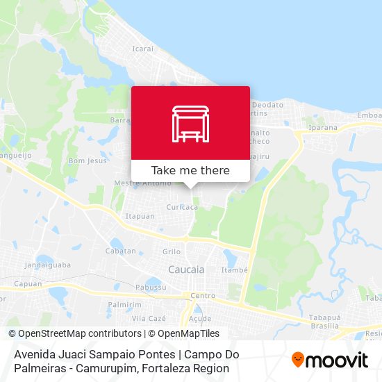 Avenida Juaci Sampaio Pontes | Campo Do Palmeiras - Camurupim map