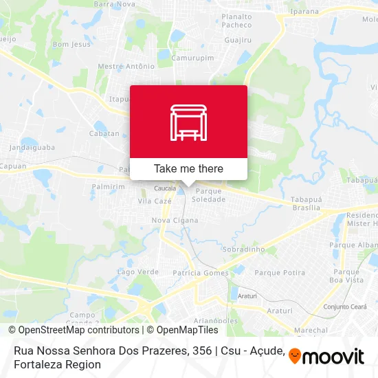 Rua Nossa Senhora Dos Prazeres, 356 | Csu - Açude map