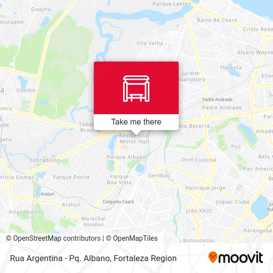 Rua Argentina - Pq. Albano map