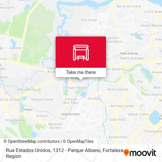 Rua Estados Unidos, 1312 - Parque Albano map