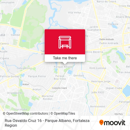 Rua Osvaldo Cruz 16 - Parque Albano map