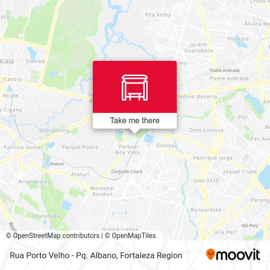 Rua Porto Velho - Pq. Albano map